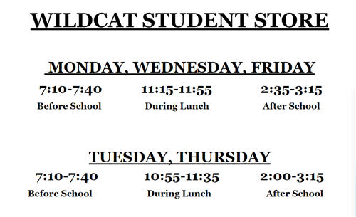 Student Store Hours